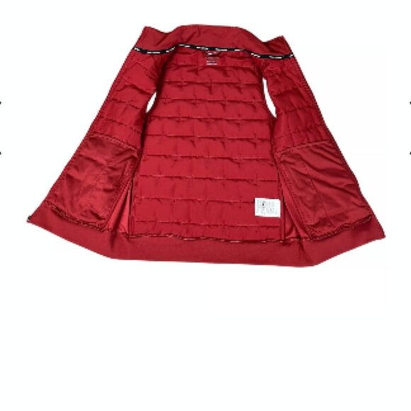 Nike Running Quilted Vest Women's M Red Therma-fit Hybrid Full Zip - Picture 2 of 10
